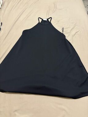 Black Spaghetti-Strap Cocktail Dress